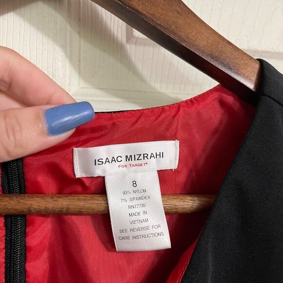 Isaac Mizrahi For Target Womens Black Sleeveless Vneck Knee Length Dress Size 8 - Picture 2 of 6